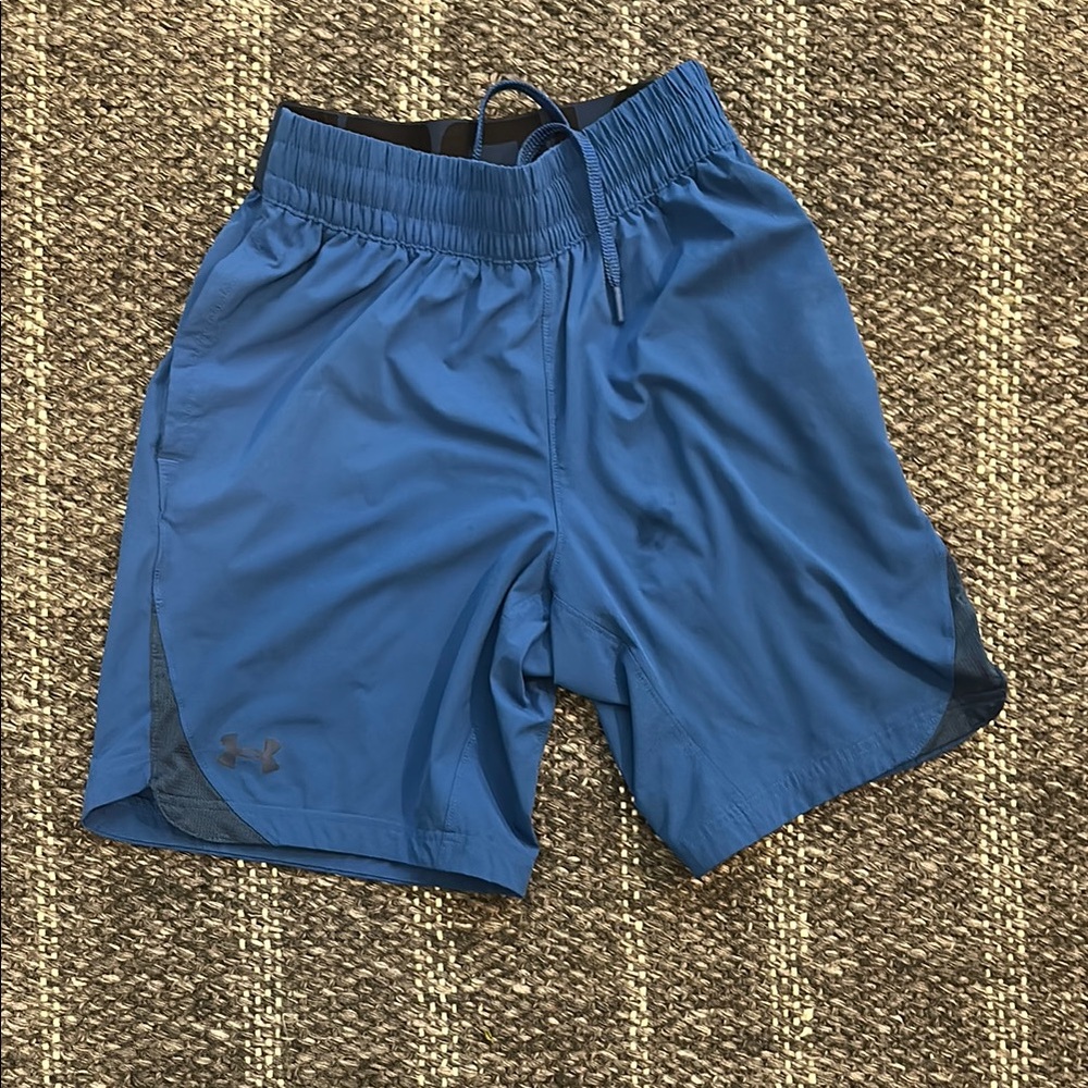Under Armour Blue Athletic Shorts Moisture-Wicking Lightweight